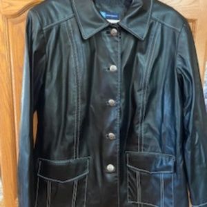 Faux leather women’s jacket